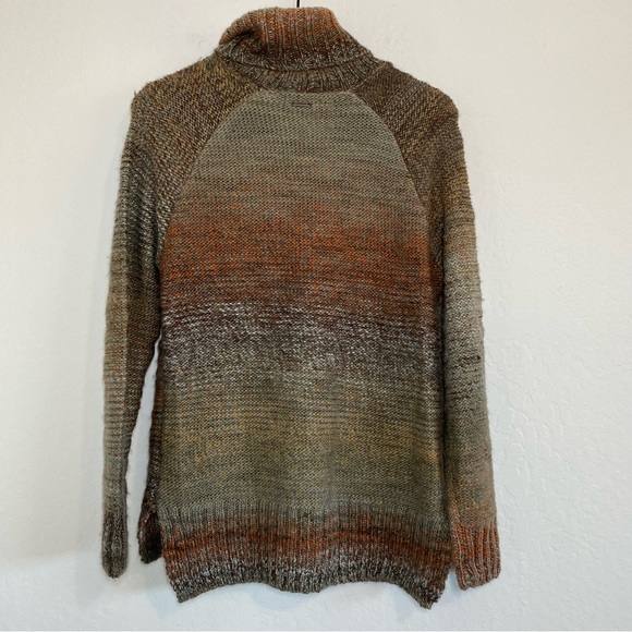 Prana Women’s XS Autum Rein Wool Blend Turtleneck Knit Sweater Pullover Brown - Picture 4 of 10